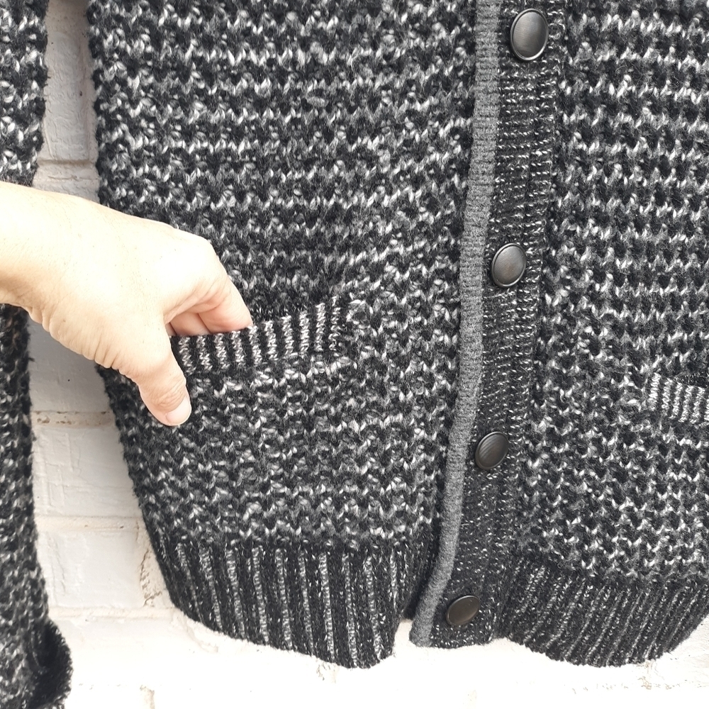 Neiman Marcus Rag & Bone Target Fisherman Wool Cardigan - Picture 5 of 6